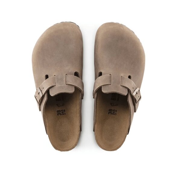 Birkenstock Boston BS Oiled Leather Sandals Tabacco Brown